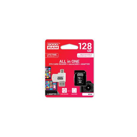 microSD 128GB CARD class 10 + adpter + card reader - blister