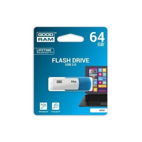 Pendrive GoodRAM 64GB UCO2 MIX USB 2.0 - retail blister