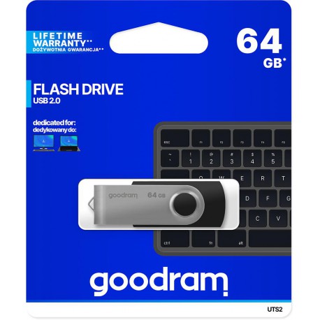 Chiavetta/Pendrive USB Goodram Twister 16GB nera USB 2.0