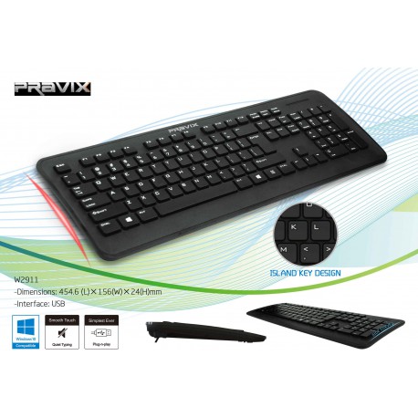 Pravix keyboard wired USB