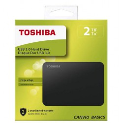 Toshiba HDD esterno 2,5'' 2 TB Nero USB 3.0 - retail box