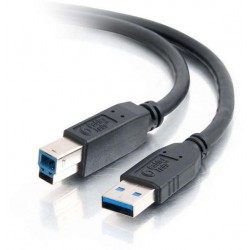 Cable USB 3.0 1m A-Male to B-Male (Black)