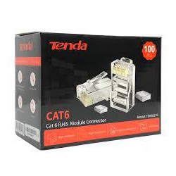 Connettore Cat6 RJ45 UTP placcato oro 24K - confezione 100pz