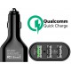 Swift Drive 3 ports USB Car Charger QC3.0+4.8A 42W 