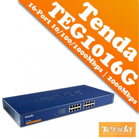 Switch TENDA TEG1016D 16 porte 10/100/1000MBPS 11inch