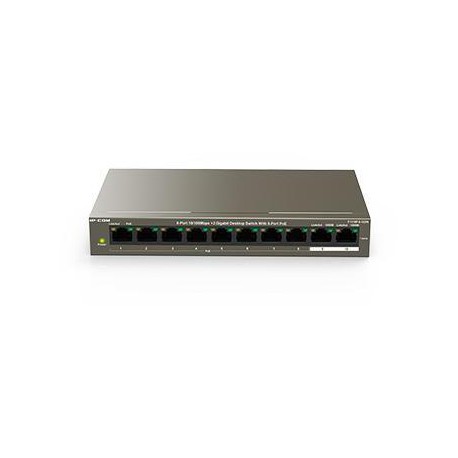 IP-COM F1110P 2 porte Gbps + 8 porte PoE 10/100Mbps switch