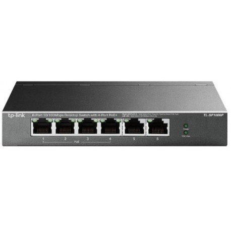 6-Port 10/100Mbps Desktop Switch with 4-Port PoE+ TL-SF1006P