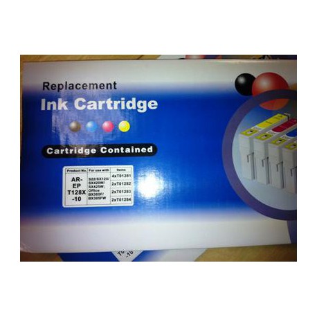 10 Cartucho Compatible T1281-1282-1283-1284 (4xBk+6 color)